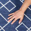 Tapis treillis moderne de qualité supérieure pour salon