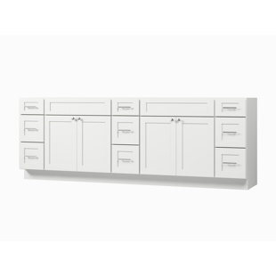 Disar 96" Double Bathroom Vanity Base Only
