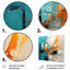 Glorieux coucher de soleil orange turquoise abstrait - art mural abstrait salon-148423038-148423027