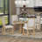 4 - Person Extendable Pedestal Dining Set-223459557