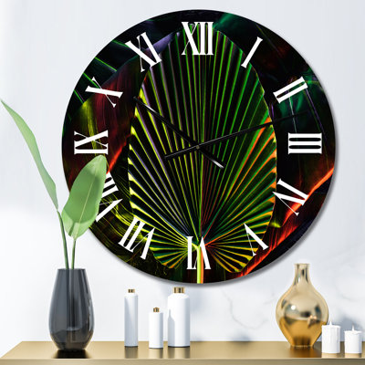Horloge murale tropicale