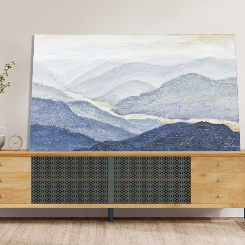706-6185 " Blue Mountains " Painting Print, 60" W x 36" H, Wrapped Canvas