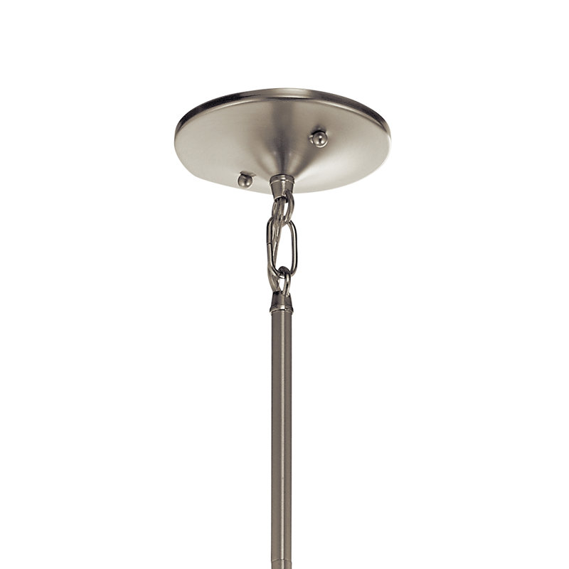 Lustre classique à 5 lumières Bergstrom, Nickel brossé