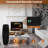 Symple Stuff 23" Infrared Quartz Electric Fireplace Insert, 1500w 5120 Btu Recessed Fireplace Heater W/remote Control, 6 Flame Colors & 5 Brightness For Home Office