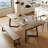 Brown  Rectangular Solid Dining Table For Dining Room/Kitchen-1125690873