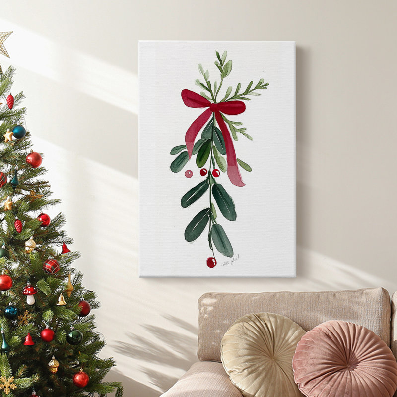 Art des Fêtes de Noël - Toile tendue avec châssis X, H 12 po x l 8 po
