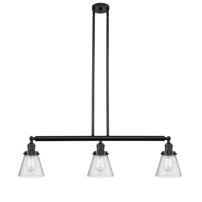 Montano 3 - Light Kitchen Island Pendant, No Bulb Included, Seedy, Matte Black
