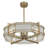 12-Light Fan D'Lier in Noble Brass