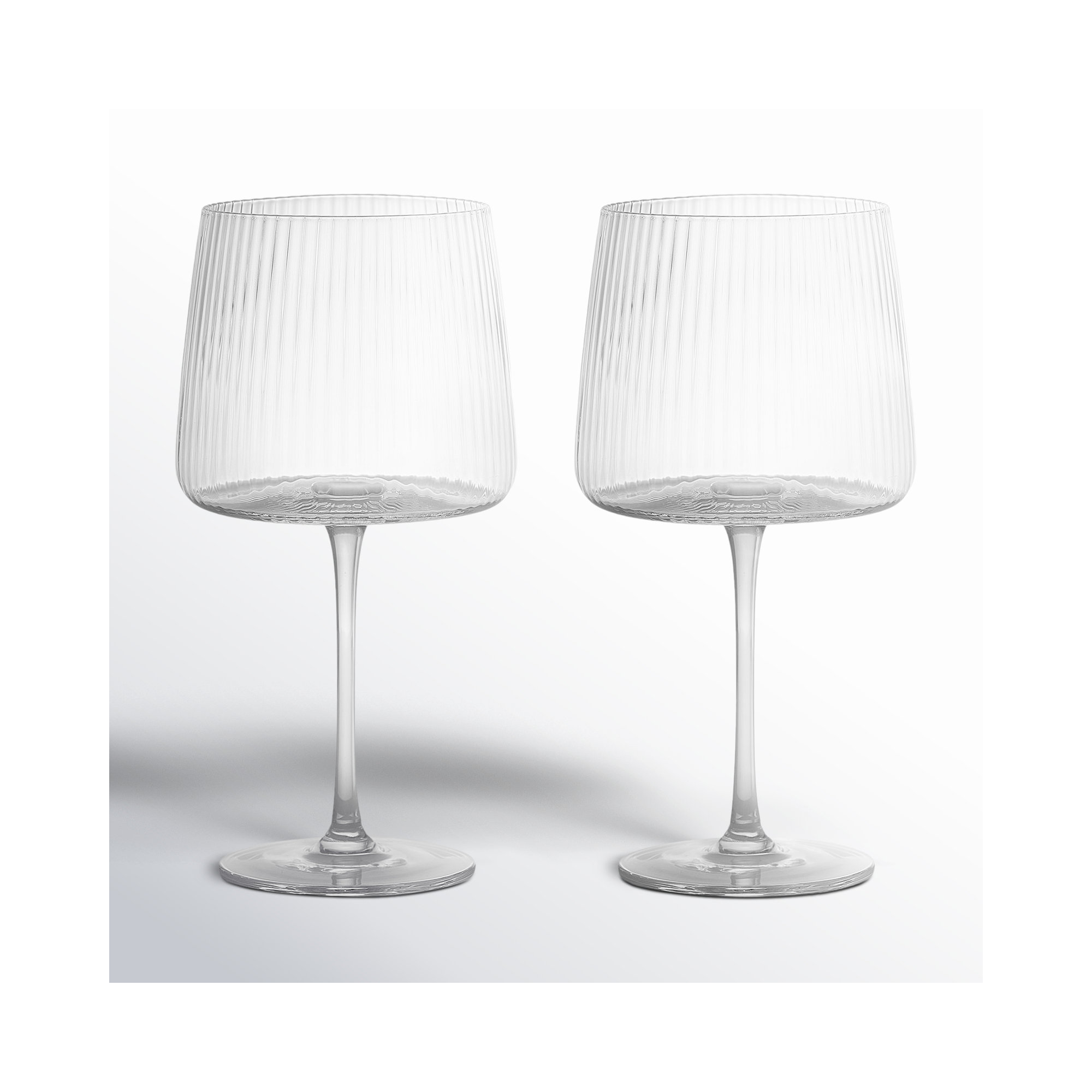 Zoya 23.75 Glass Gin Balloon Glass Stemware Set, Clear