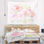 Tapisserie en polyester rose magnifique rose de fleurs avec accessoires suspendus inclus-28490198