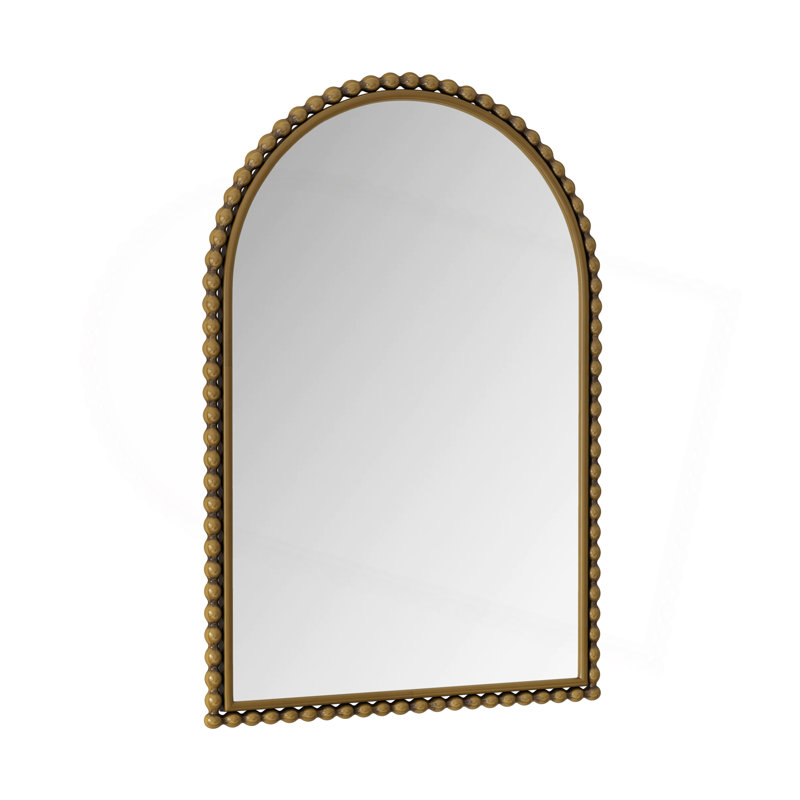 Iron Art Arch Vintage Vanity Mirror, Wall Hanging, Placed On The Table, Suitable For Living Room, Bedroom, Bathroom, Gold