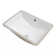 Myhomekeepers 14'' White Ceramic Rectangular Bathroom Sink