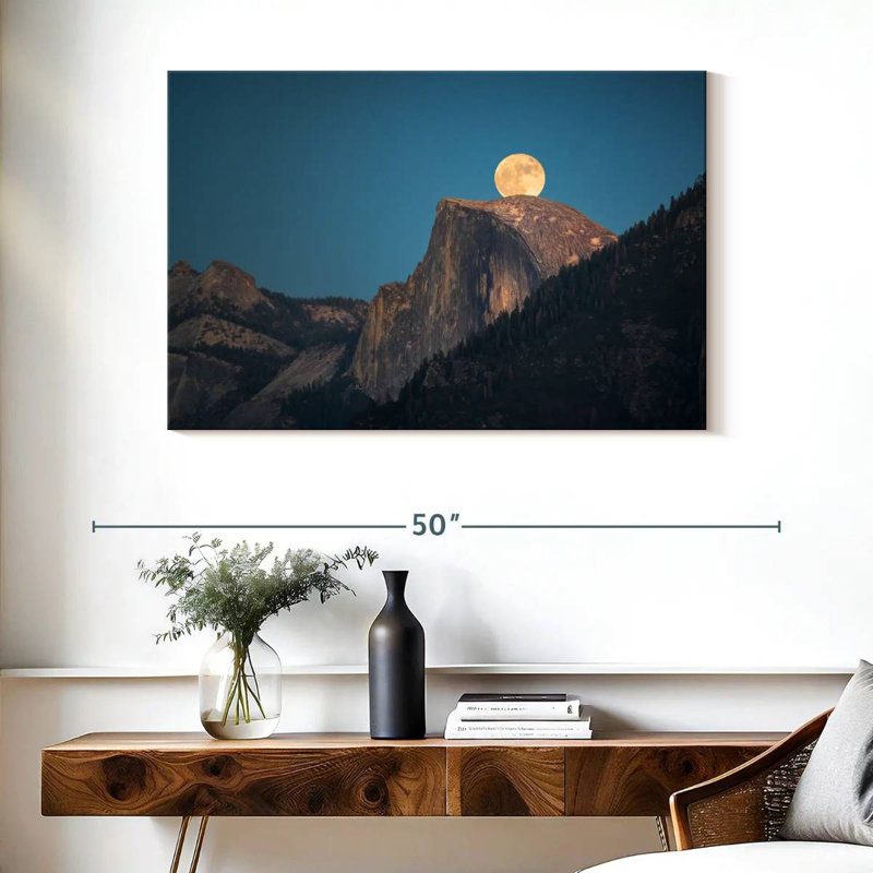 Oberle Half Dome Supermoon, 26" H x 39" W