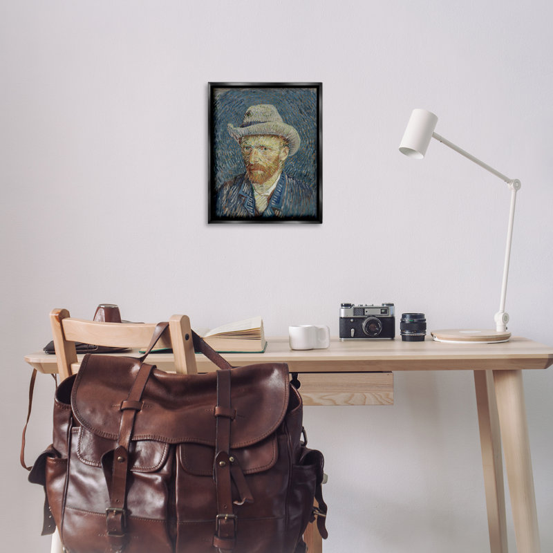 «Van Gogh Portrait with Hat», art mural sur toile flottante par one1000paintings, H 21 po x l 17 po
