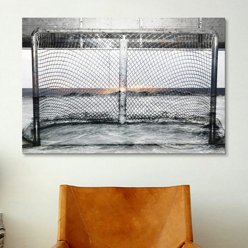 « Canada Hockey Goal Gate #2 », reproduction de photo sur toile, H 12 po x l 18 po x P 1,5 po, Toile tendue, Pas de tapis