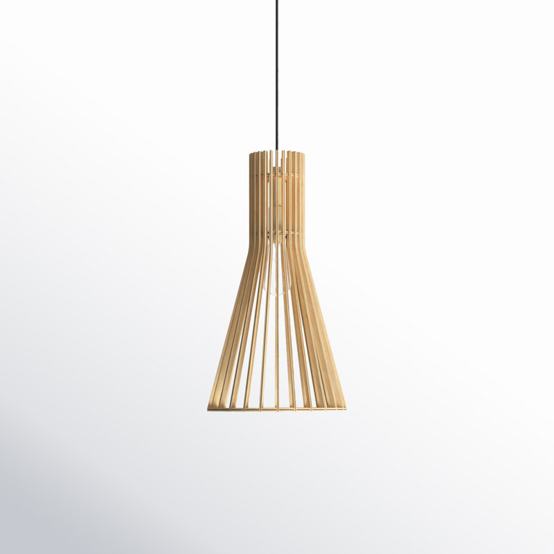 Luminaire suspendu conique à 1 lumière