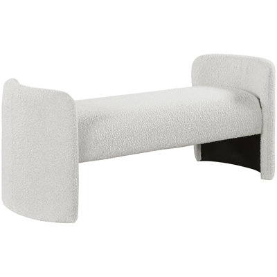Banc en tissu Peyton Boucle