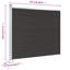 Zayante Fence Panel WPC 175x146 cm-454973280