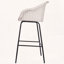 Ensemble de 2 tabourets d'extérieur en métal avec osier gris clair Ladd-609561227