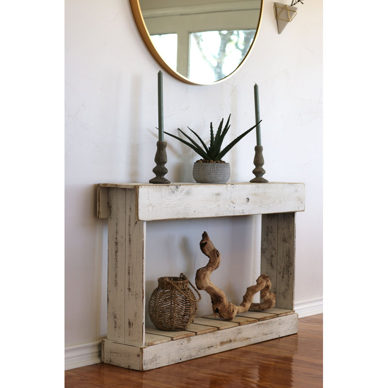 Console en bois massif 46 po Jiniyah