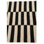 Tapis noir et blanc 3x5 Pinkerton
