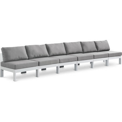 Angilina 180 " W Patio Sofa with Cushions