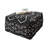 Stylish Square Accent Stool With Tribal Patterned Fabric, Versatile And Comfortable For Any Space.