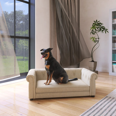 Lit pour chien élégant et rectangulaire pour petits et moyens chiens
