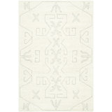 Granada Wool Geometric Area Rug in Ivory/Gray
