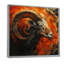 Orange brun, astrologie Aries Fiery Fusion - salon d'art mural astronomie Aries-106110488-106110490