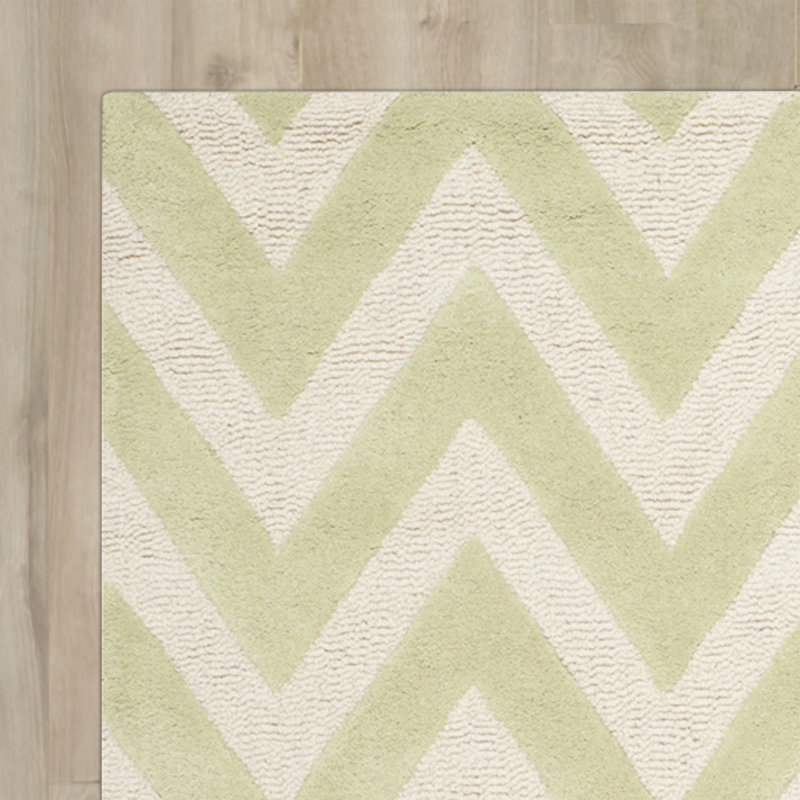 Jairo Chevron Wool Area Rug, Rectangle 183 x 274 cm