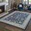 Tapis bleu / gris Giscard Croft-93547053
