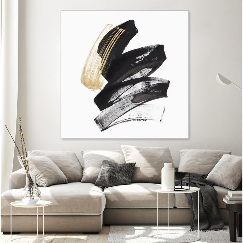 Clicart " Golden Brushstroke I "