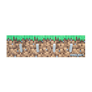 Portemanteau Minecraft avec 4 crochets