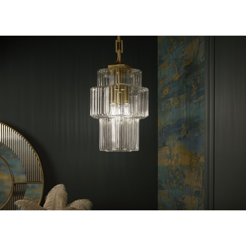 Occasion 3 Light Pendant, Matte Black