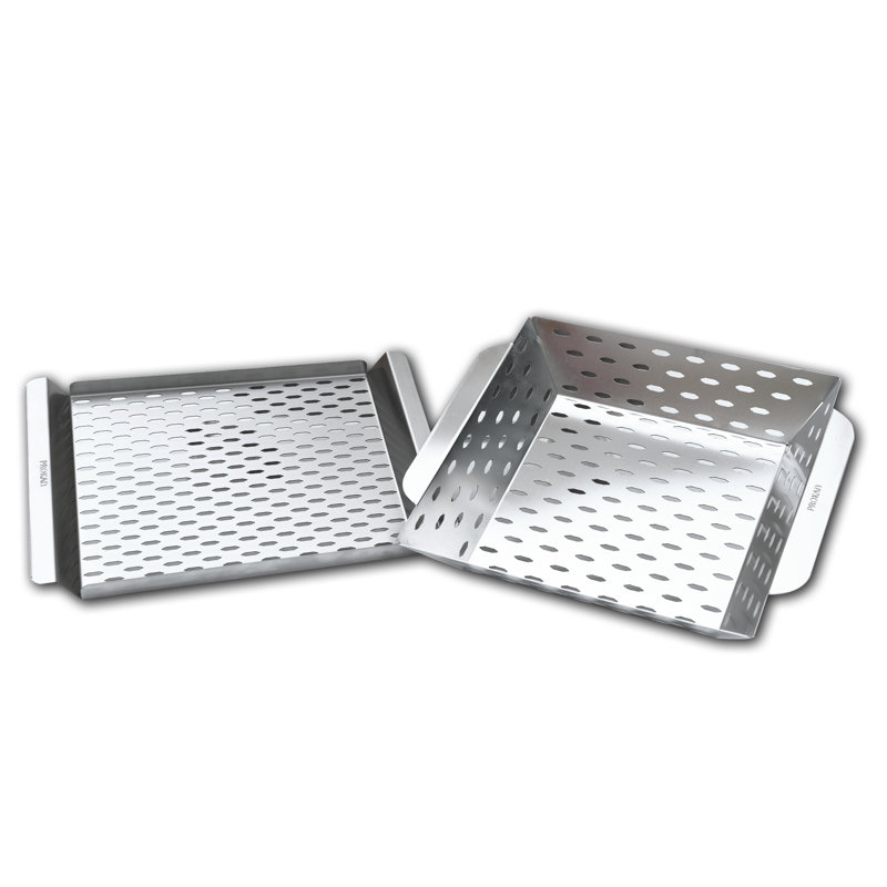 Ensemble de 2 paniers et paniers de gril