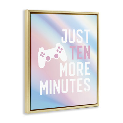 Cadre flottant pastel Ten More minutes Gamer, design Lux + Me Designs