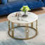 Table basse ronde en marbre pour le salon