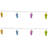 10-Count Summer Flip Flop Novelty String Christmas Light Set 7.25ft White Wire