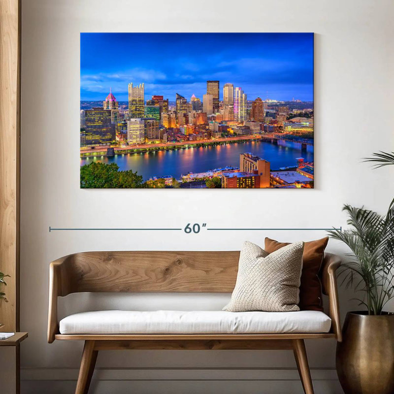 Sirci Pittsburgh Blue Hour, H 32 po x l 48 po