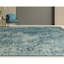 Wool Oriental Area Rug in Teal/Ivory-2056425987