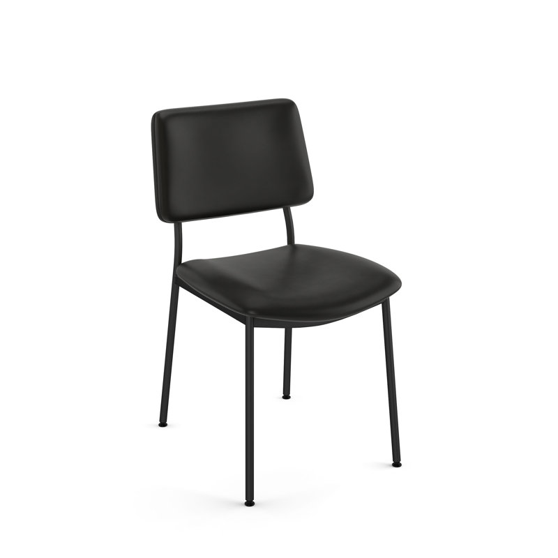 Chaise d'appoint Klaiss crème, Noir, Noir