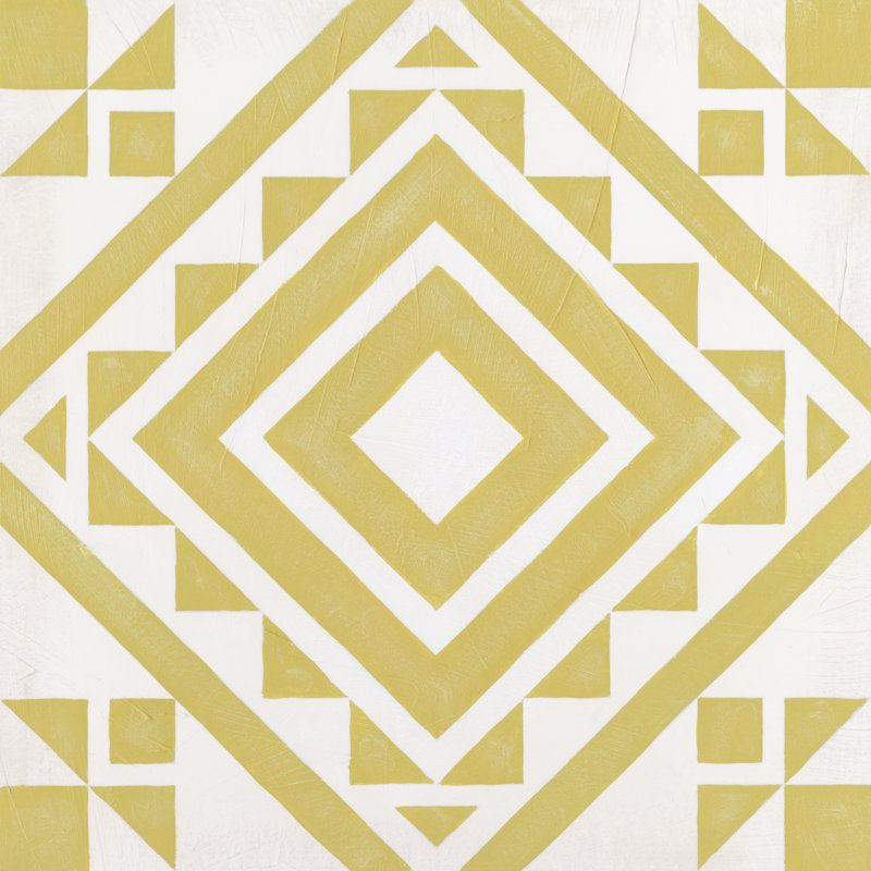 Modern Quilt I by June Erica Vess - Wrapped Canvas Print, 30cm H x 30cm W x 3.8cm D
