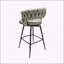 Ensemble de 2 tabourets de bar tissés avec repose-pieds pivotant à 360 °-1888911691-1888911695