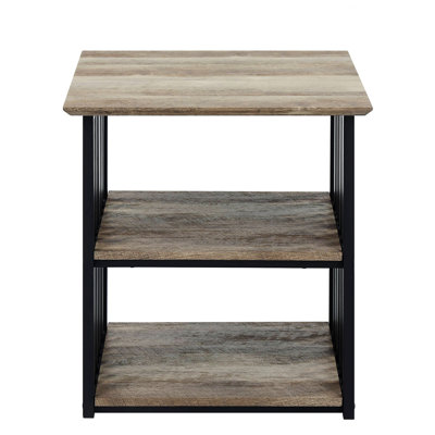 Practical Nightstand, 2-Shelf Nightstand, Bedroom Nightstand