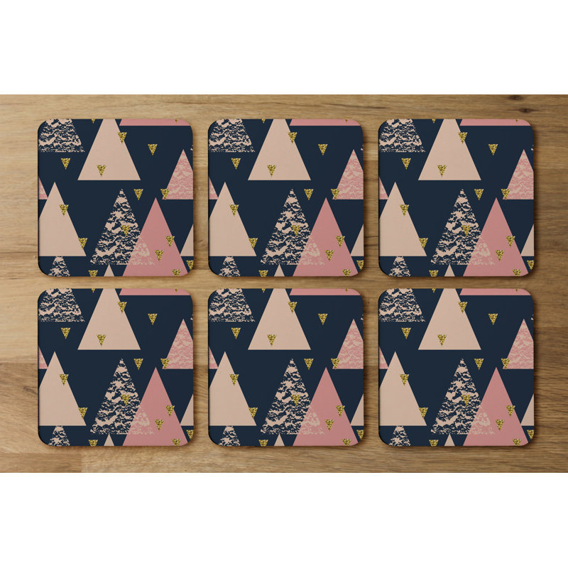 Square 6 Piece Coaster Set