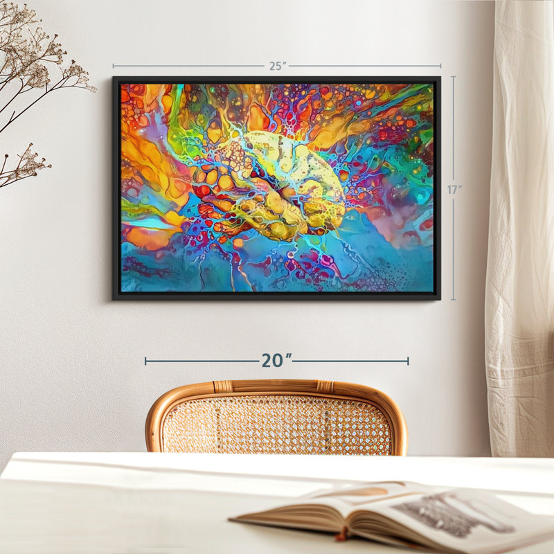Abstract Brain Canvas Print, 17" H x 25" W