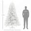 Arbre de Noël artificiel de 7,5 pi de haut, non éclairé avec 1346 pointes de branches, conception à ouverture automatique, base en acier, assemblage facile pour la maison et le bureau-1969183889