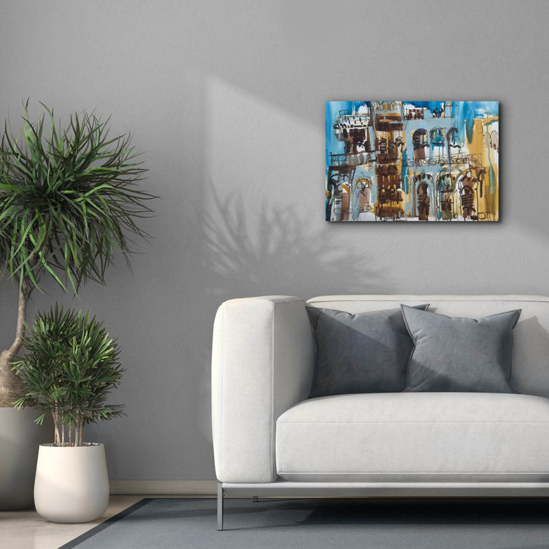 «Balconies» par Erin McGee Ferrell, art mural épique Graffiti, 26 po x 18 po, H 18 po x l 26 po