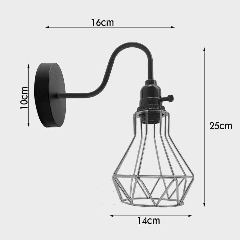 Shakara Armed Sconce, Black